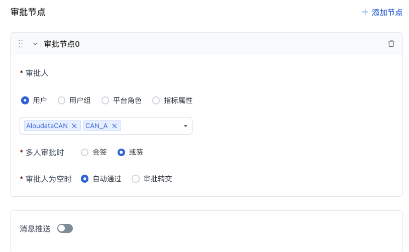 内置审批流审批节点